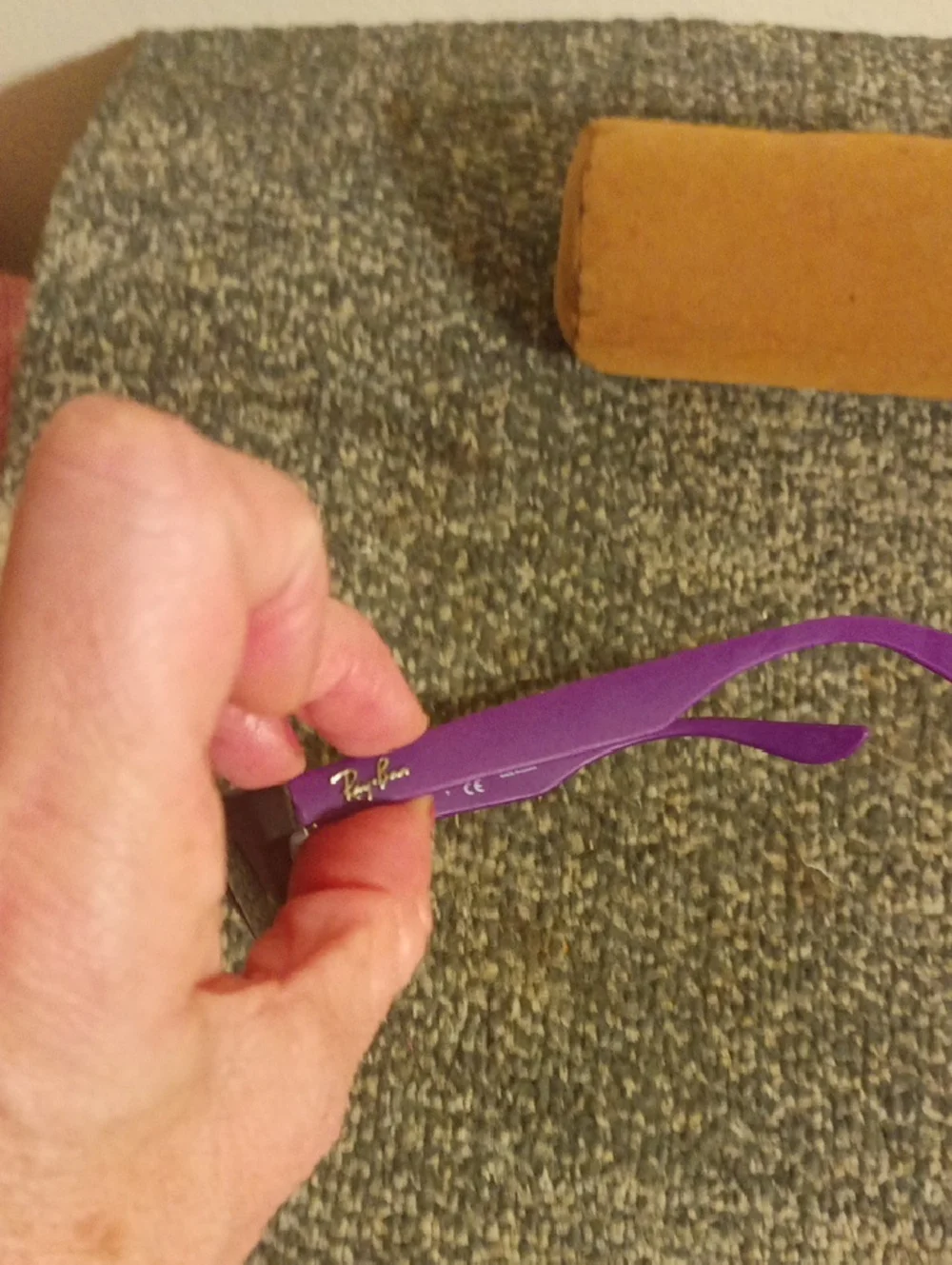 Ray-Ban Purple Kids Sunglasses with Dark Lenses